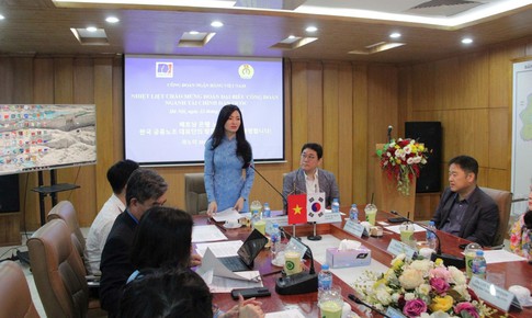 Đoàn đại biểu Công đoàn Ngành Tài chính Hàn Quốc thăm, làm việc với Công đoàn Ngân hàng Việt Nam, thúc đẩy hợp tác song phương
