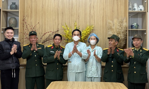 Ca ghép tim thành công, người thương binh hạnh phúc trở về bên gia đình và đồng đội