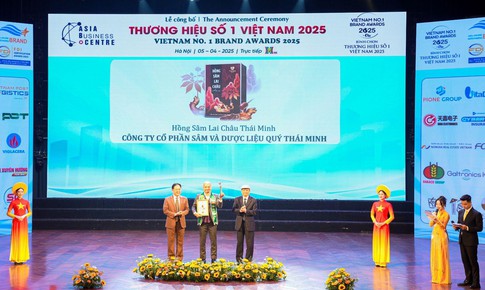 Hồng Sâm Thái Minh được vinh danh 'Thương hiệu Hồng Sâm số 1 Việt Nam 2025'