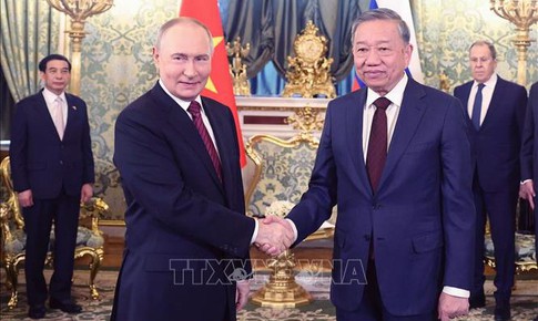 Tổng Bí thư Tô Lâm hội đàm hẹp với Tổng thống Nga Vladimir Putin