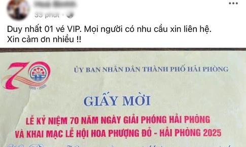Mang giấy mời Lễ hội Hoa Phượng Đỏ do đối tác tặng đi rao bán 'vé VIP' giá tiền triệu