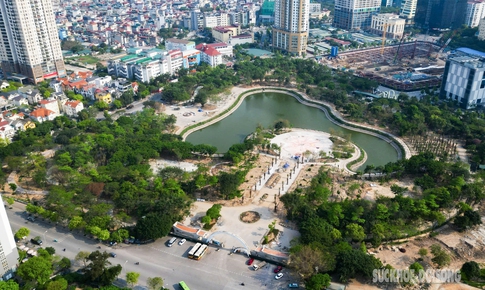 Hà Nội: Hai ‘lá phổi xanh’ giữa lòng Cầu Giấy sắp thành hình