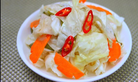 Cách làm dưa cải bắp ngon có lợi cho sức khỏe đường ruột