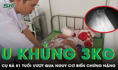 Cắt u buồng trứng 3kg cứu cụ bà 81 tuổi thoát biến chứng nặng