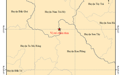 Động đất 4.2 độ ở Kon Tum gây rung lắc mạnh