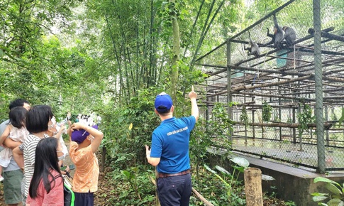 Khoảnh khắc ‘săn ảnh’ động vật quý hiếm ở Cúc Phương