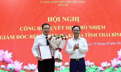Bệnh viện Đa khoa tỉnh Thái Bình có tân giám đốc