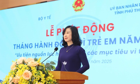 Bộ trưởng Bộ Y tế: Cần ưu tiên nguồn lực và huy động toàn xã hội chăm lo, bảo vệ trẻ em