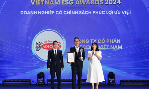 Acecook Việt Nam được vinh danh tại Vietnam ESG Awards 2024 với chính sách phúc lợi ưu việt