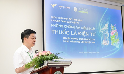 Trường đại học y tế công cộng và quỹ Vinfuture hợp tác phòng chống - kiểm soát thuốc lá điện tử học đường