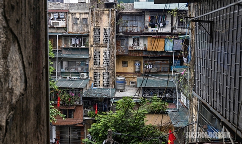 Cận cảnh khu nhà ‘đeo ba lô’ sắp thành cao ốc