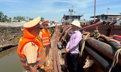 Hải Phòng xử lý dứt điểm tình trạng khai thác, vận chuyển cát, sỏi trái phép