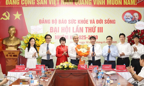 Đại hội Đảng bộ Báo Sức khỏe và Đời sống lần thứ III, nhiệm kỳ 2025-2030 thành công tốt đẹp