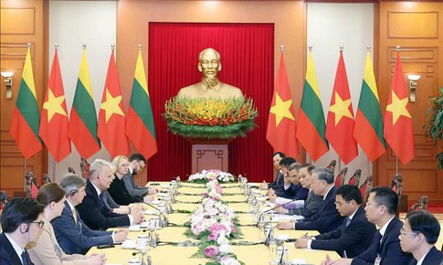 Tổng Bí thư Tô Lâm hội kiến Tổng thống Cộng hòa Litva Gitanas Nauseda