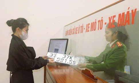 Thông tin về việc đăng ký, cấp biển số xe sau sáp nhập tỉnh