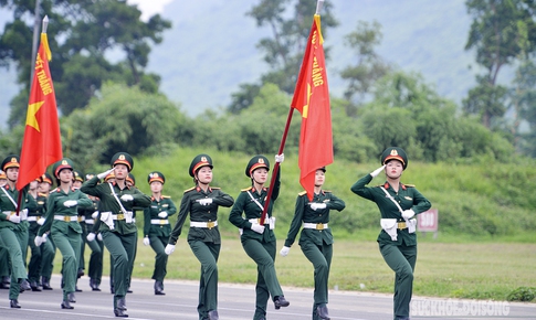 Hơn 7.400 cán bộ, chiến sĩ, dân quân tự vệ lần đầu hợp luyện cho lễ diễu binh, diễu hành dịp Quốc khánh