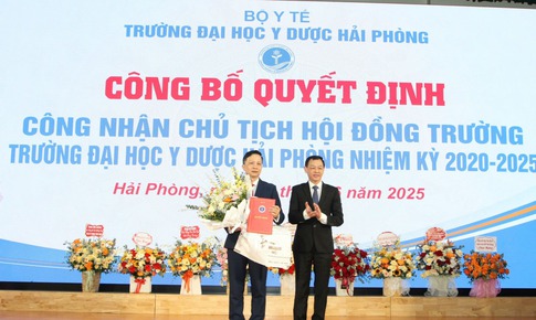 PGS.TS Phạm Văn Linh vừa được c&#244;ng nhận l&#224; Chủ tịch Hội đồng trường Đại học Y Dược Hải Ph&#242;ng nhiệm kỳ 2020 – 2025