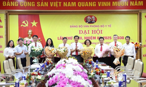 Đại hội Đảng bộ Văn phòng Bộ Y tế lần thứ XXIII, nhiệm kỳ 2025–2030 thành công tốt đẹp