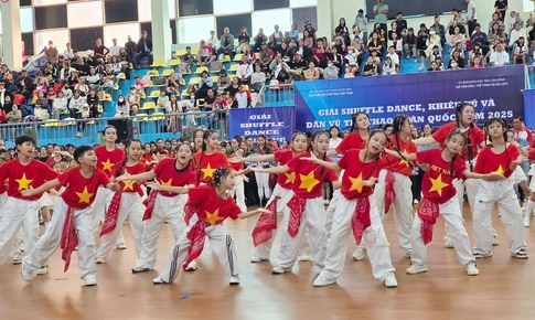Gần 1.000 VĐV tranh t&#224;i giải shuffle dance, khi&#234;u vũ v&#224; d&#226;n vũ thể thao to&#224;n quốc năm 2025