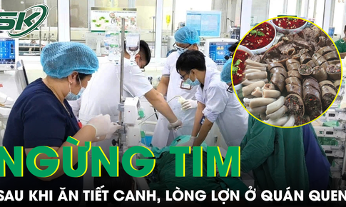 Người đ&#224;n &#244;ng H&#224; Nội ngừng tim sau khi ăn tiết canh, l&#242;ng lợn ở qu&#225;n quen