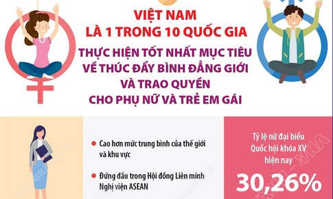 Việt Nam là quốc gia thực hiện tốt nhất mục tiêu về thúc đẩy bình đẳng giới