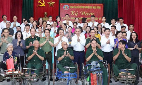 Tổng Bí thư Tô Lâm: Người có công là tài sản quý, là biểu tượng của ý chí, nghị lực Việt Nam