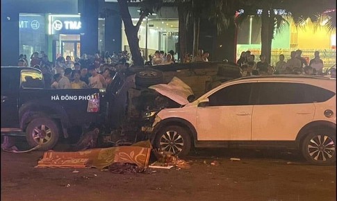 Vụ ô tô tông liên hoàn 7 phương tiện, 1 người chết, lái xe có nồng độ cồn rất cao