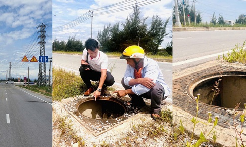 Gần 200 hố ga dọc tuyến đường vùng ven biển Quảng Trị bị mất nắp