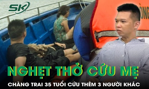Gi&#226;y ph&#250;t nghẹt thở lặn xuống cứu mẹ của ch&#224;ng trai 35 tuổi trong vụ lật t&#224;u ở Hạ Long