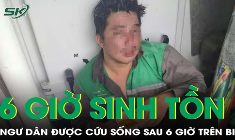 Xúc động khoảnh khắc ngư dân được cứu sống sau 6 giờ lênh đênh trên biển