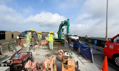 Cầu Long Th&#224;nh ho&#224;n th&#224;nh sửa chữa, th&#244;ng xe trở lại từ trưa 25/7