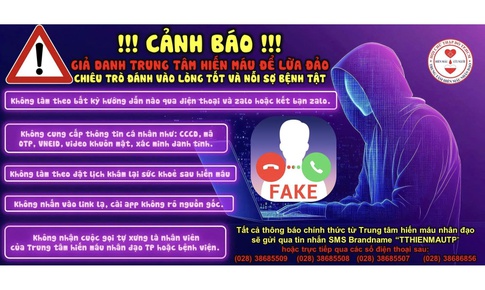 TPHCM: Giả danh nhân viên y tế lừa đảo người hiến máu