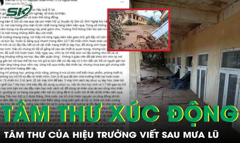 Trường lớp hoang tàn sau mưa lũ, Hiệu trưởng viết tâm thư đầy xúc động