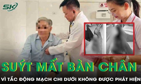 Nhiễm tr&#249;ng hoại tử su&#253;t phải cắt ch&#226;n v&#236; tắc động mạch chi dưới
