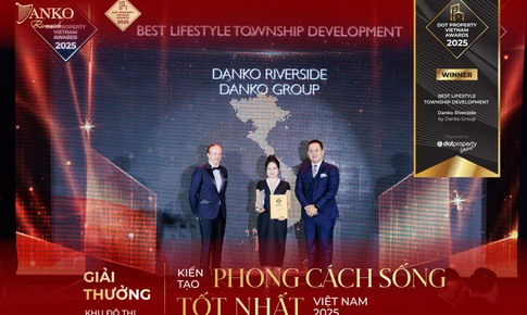 Danko Riverside chiến thắng tại Dot Property Vietnam Awards 2025 với hạng mục KĐT kiến tạo phong c&#225;ch sống tốt nhất Việt Nam