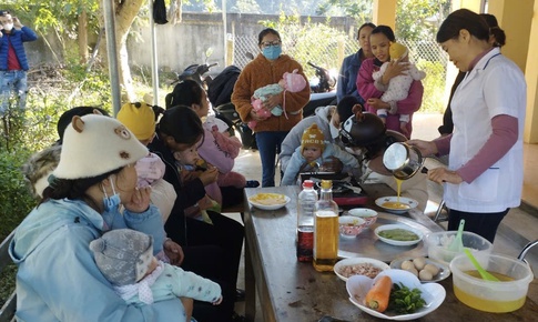 Can thiệp cải thiện t&#236;nh trạng dinh dưỡng v&#224; giảm suy dinh dưỡng thấp c&#242;i ở trẻ em v&#249;ng đồng b&#224;o d&#226;n tộc thiểu số v&#224; miền n&#250;i