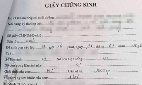Bộ Y tế chấn chính việc cấp và sử dụng giấy chứng sinh, phòng tình trạng lợi dụng mua bán trẻ em