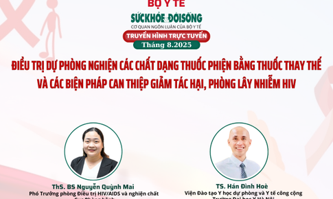 Truyền h&#236;nh trực tuyến: &#39;Điều trị dự ph&#242;ng nghiện c&#225;c chất dạng thuốc phiện bằng thuốc thay thế v&#224; c&#225;c biện ph&#225;p can thiệp giảm t&#225;c hại, ph&#242;ng l&#226;y nhiễm HIV&#39;