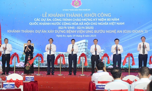 Khánh thành BV Ung bướu Nghệ An quy mô hơn 1.000 giường, hoàn thiện quy trình điều trị ung thư khép kín