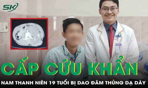 Mâu thuẫn cá nhân, nam thanh niên 19 tuổi bị đâm thủng dạ dày