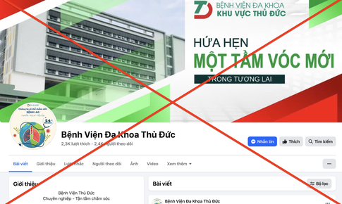 Cảnh báo fanpage giả mạo bệnh viện kêu gọi từ thiện