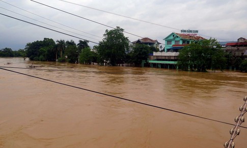 Lũ trên sông Cầu và Sông Thương lên cao, nguy cơ ngập ở nhiều nơi