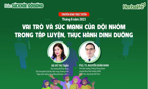 Truyền hình trực tuyến: Vai trò và sức mạnh của đội nhóm trong tập luyện, thực hành dinh dưỡng