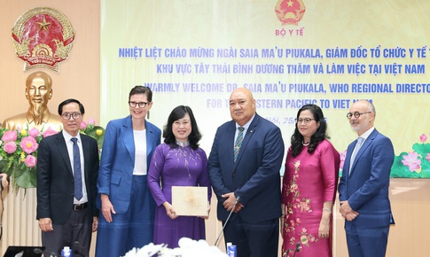 Tiếp tục thúc đẩy quan hệ hợp tác y tế giữa WHO khu vực Tây Thái Bình Dương và Bộ Y tế