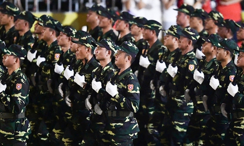 Chi tiết về 3 khối quân đội Nga, Lào, Campuchia tham gia tổng hợp luyện diễu binh, diễu hành