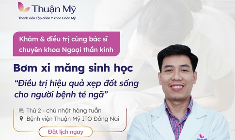 Bơm xi măng sinh học điều trị xẹp đốt sống thành công cho người bệnh té ngã
