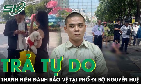 Thanh niên đánh bảo vệ ở phố đi bộ Nguyễn Huệ được trả tự do ngay tại tòa