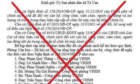 Sự thật về tờ trình cho thôi việc 9 cán bộ xã ở Lào Cai