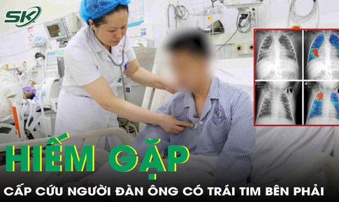Cấp cứu người đ&#224;n &#244;ng c&#243; tr&#225;i tim b&#234;n phải, phủ tạng đảo ngược ho&#224;n to&#224;n