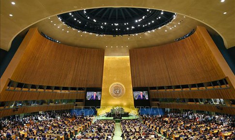 Đại hội đồng LHQ th&#244;ng qua Tuy&#234;n bố New York về giải ph&#225;p hai nh&#224; nước giữa Israel, Palestine
